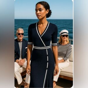 Eva Mendez New York and Company Olga sweater dress size M fantastic unique dress